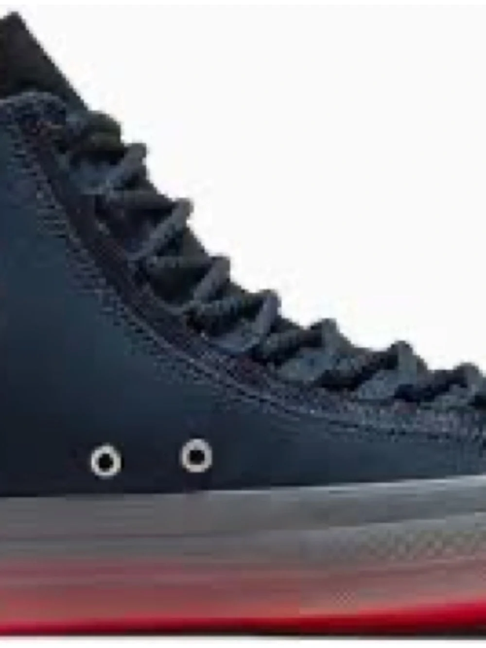 Men's Navy High-Top Sneakers with Red Gradient Sole exclusive authentic